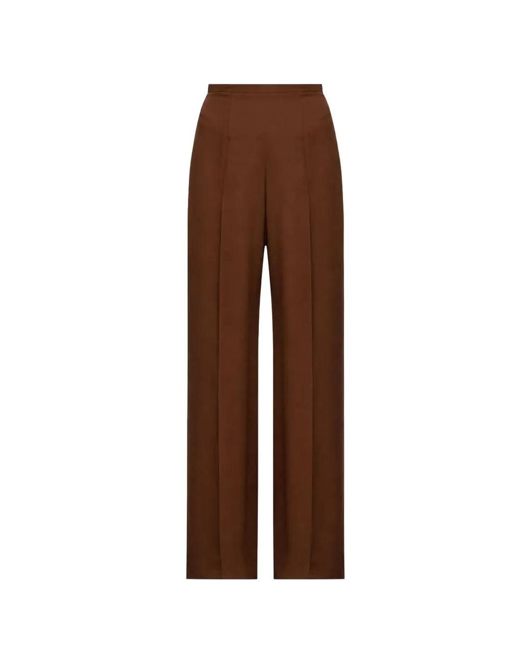 Taller Marmo Brown Marlene High-Waisted Wide-Leg Trousers