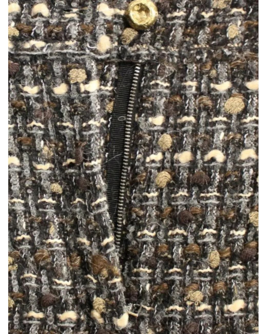 Dolce & Gabbana Black Short À Effet Tweed