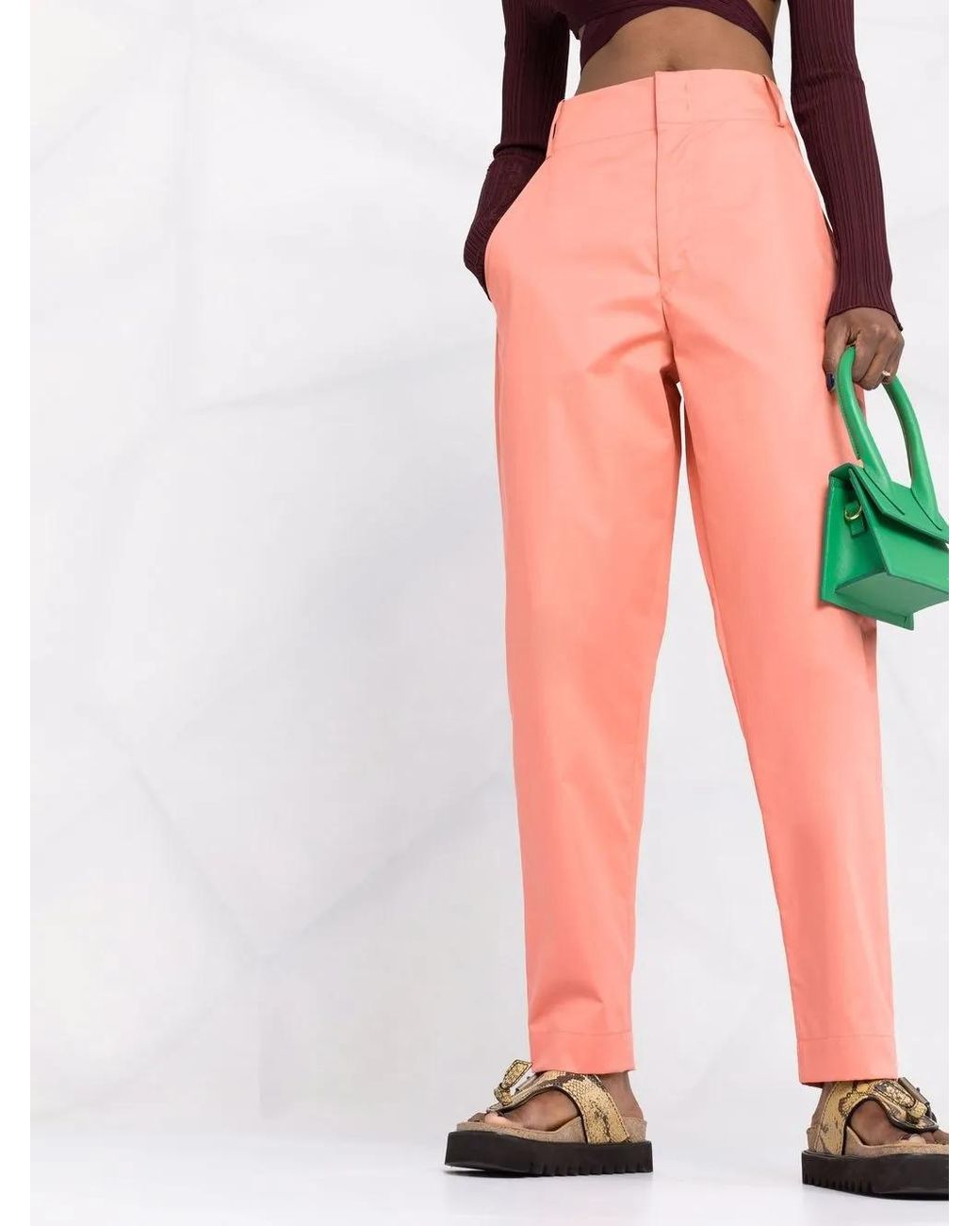 Isabel Marant Pink Pantalon Nestoe En Coton