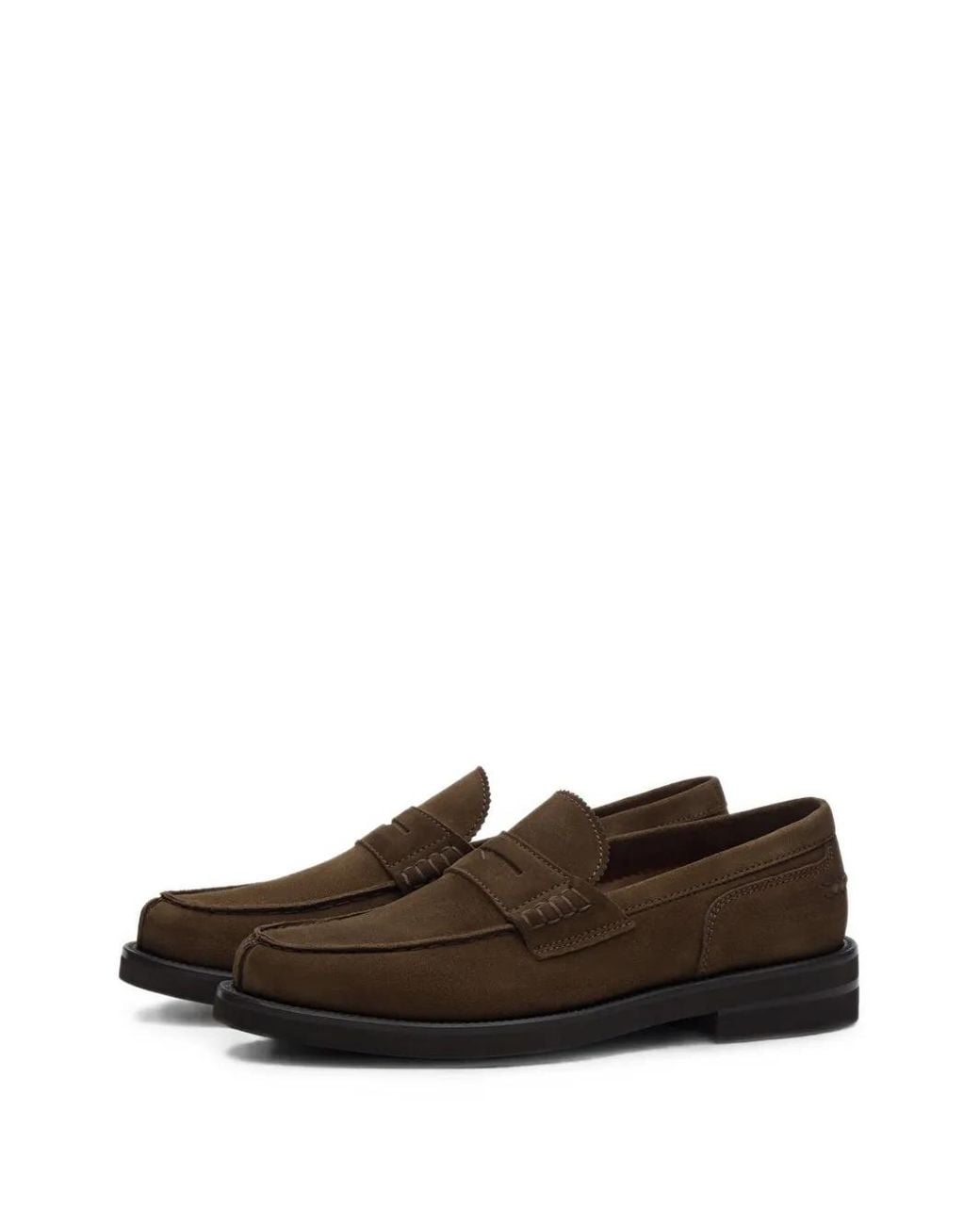 Lottusse Brown Daytona Suede Loafers for men