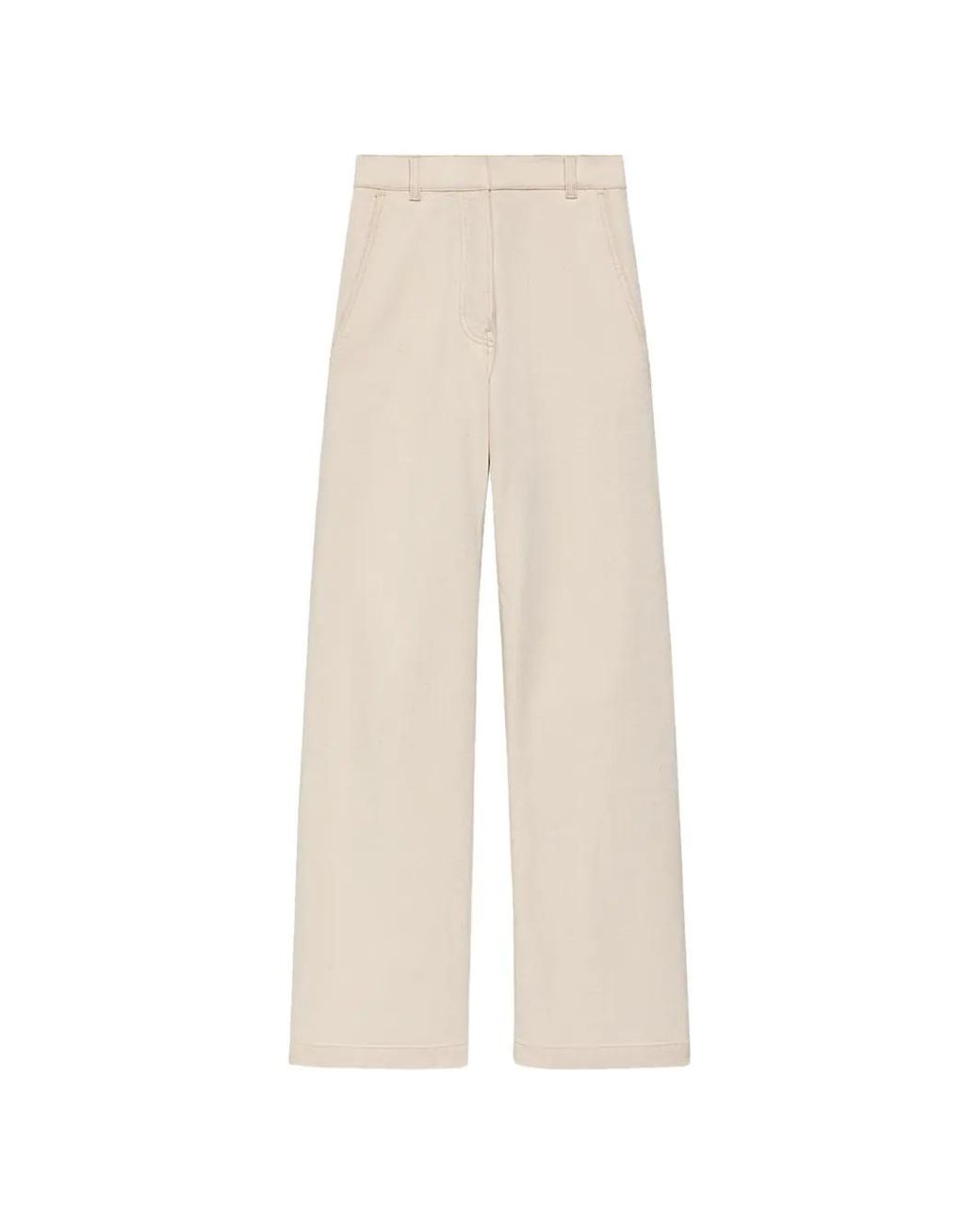 Another Tomorrow White Carpenter Jeans