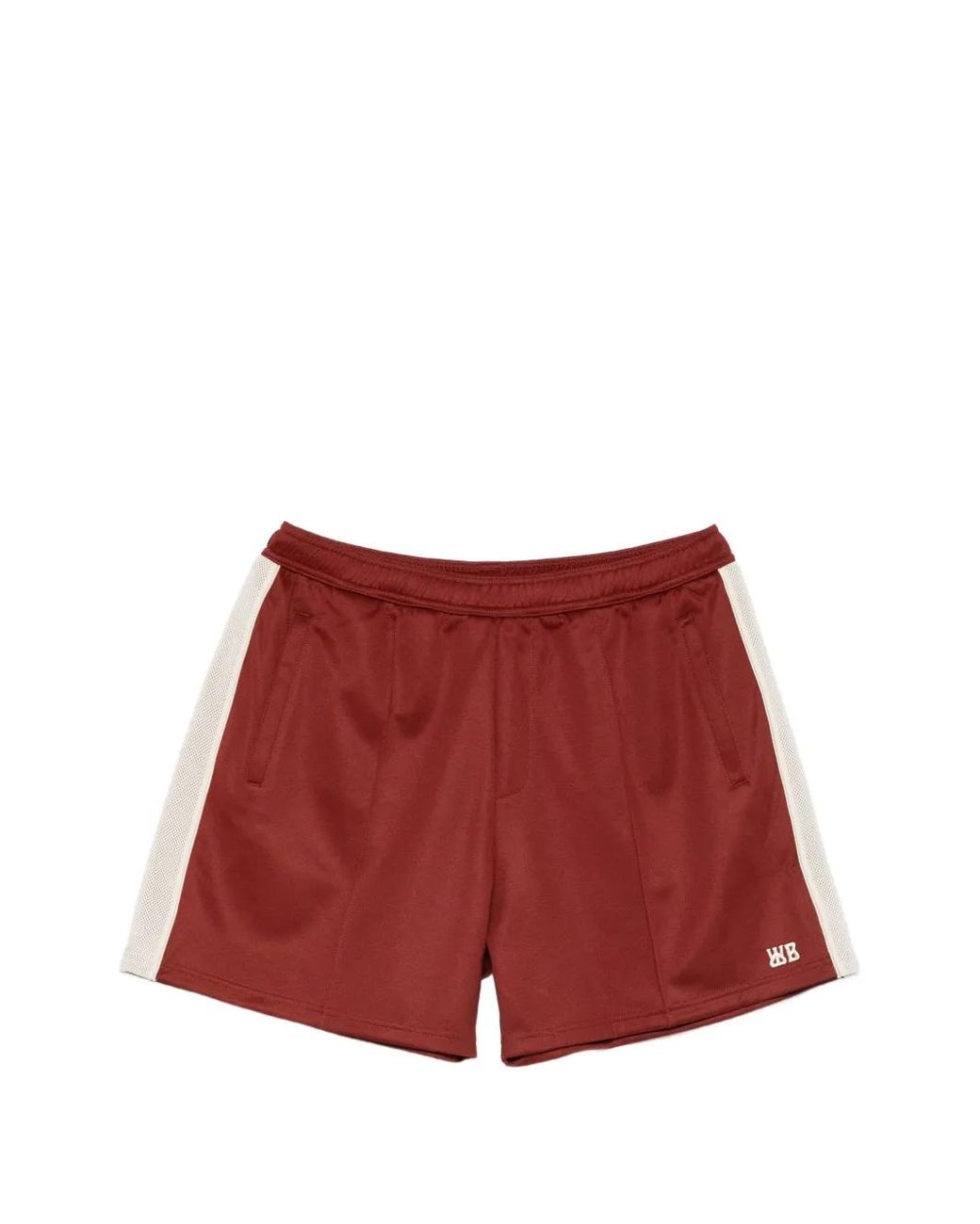 Wales Bonner Red Side Panel Motion Shorts for men