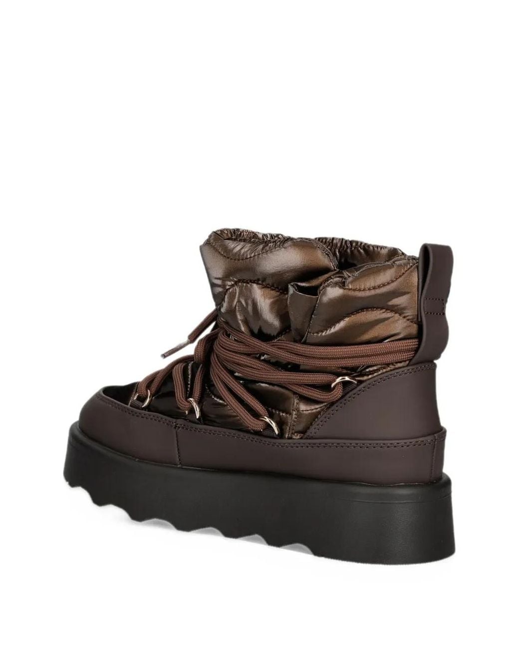 Blauer Brown Doyle 01 Quilted Lace-Up Ankle Boots