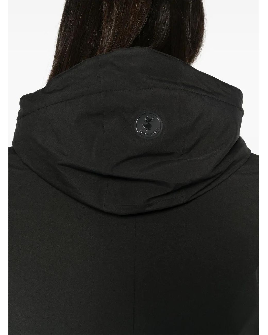 Save The Duck Black Recycled Polyester Quilted Puffer Coat
