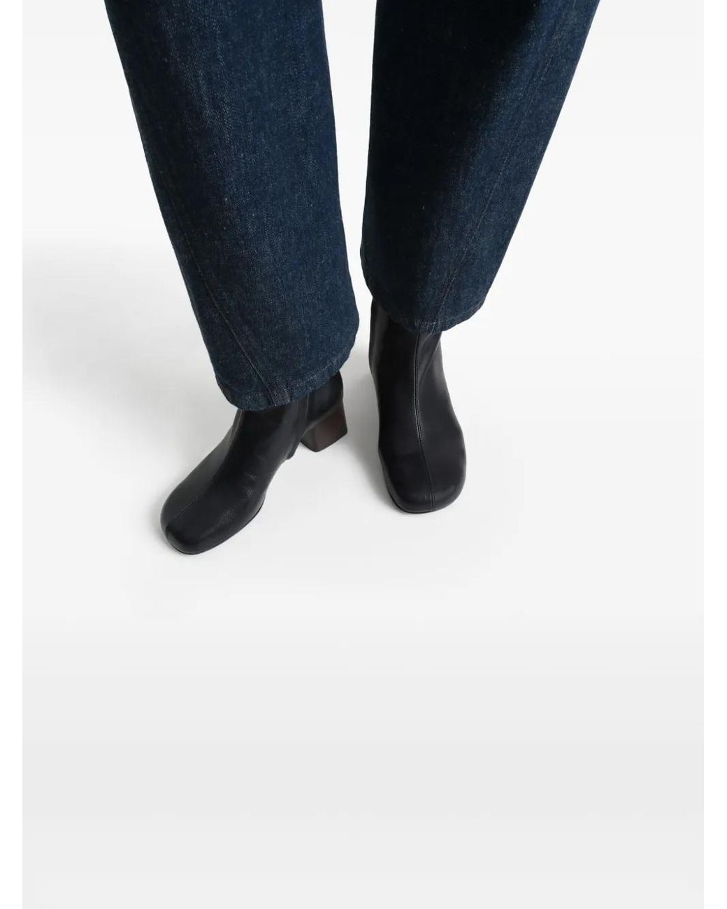 Lemaire Black "Anatomic" Boots 55
