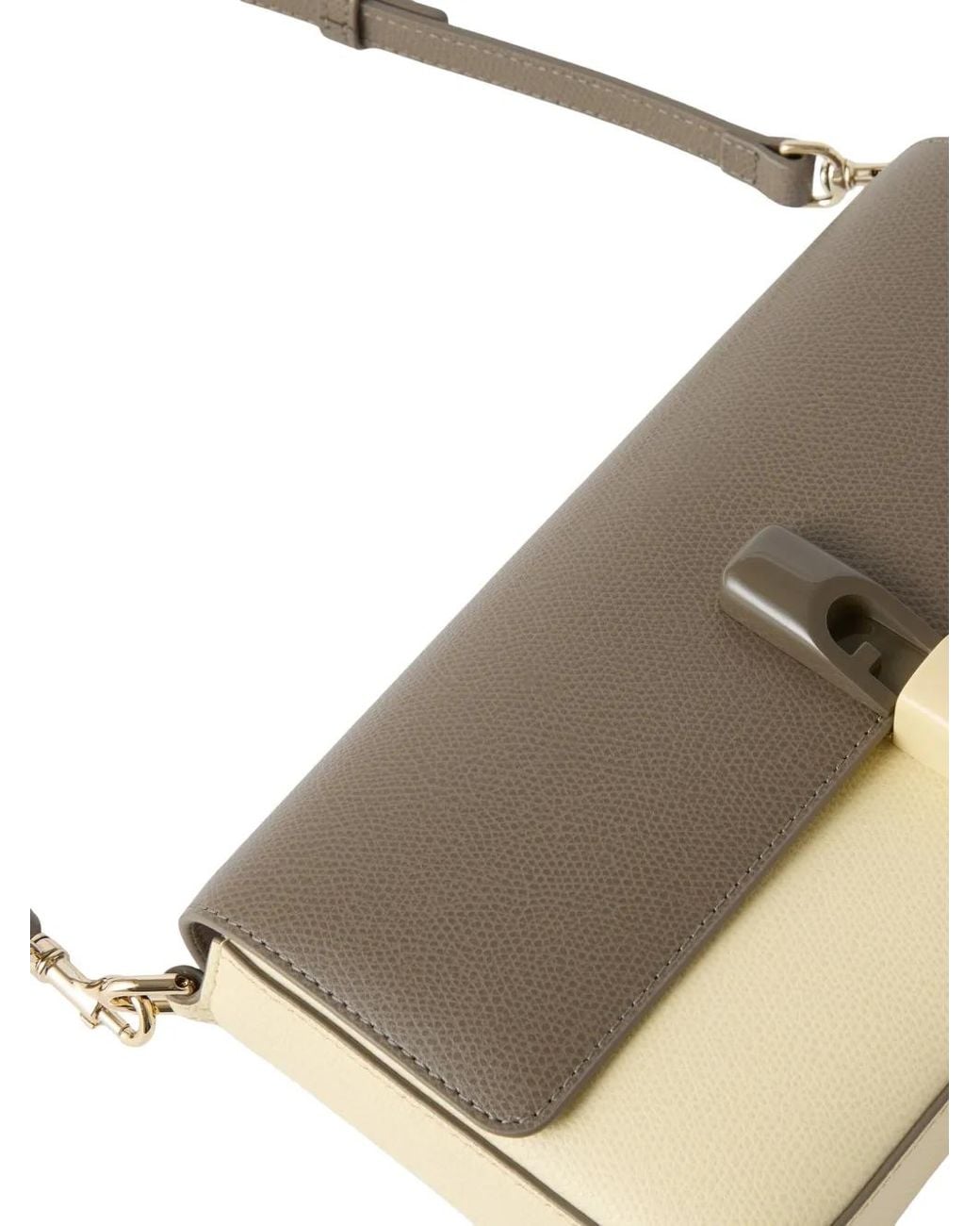 Furla Natural Small Two-Tone Cross Body Bag