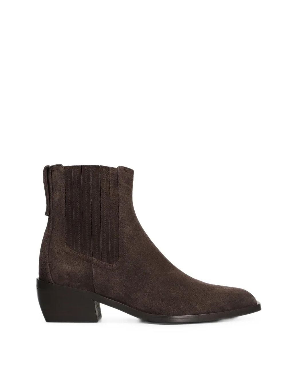 Mara Bini Brown Suede Side-Zip Ankle Chelsea Boots
