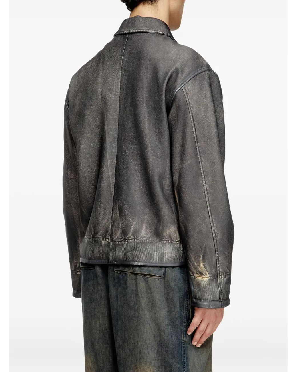 DIESEL Gray L-Mayer Jacket for men