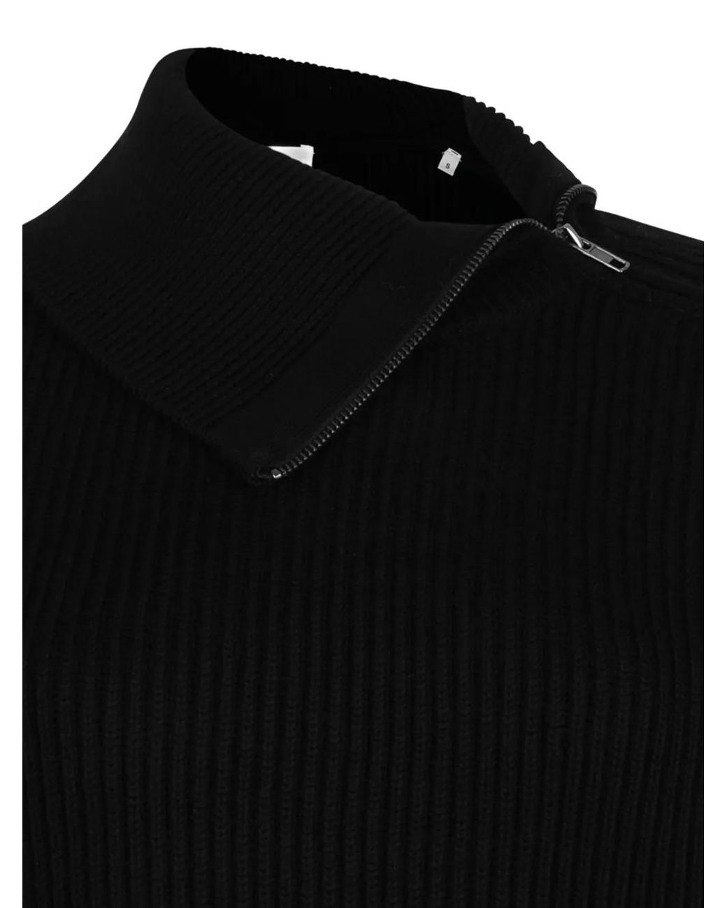 P.A.R.O.S.H. Black Ribbed Sweater