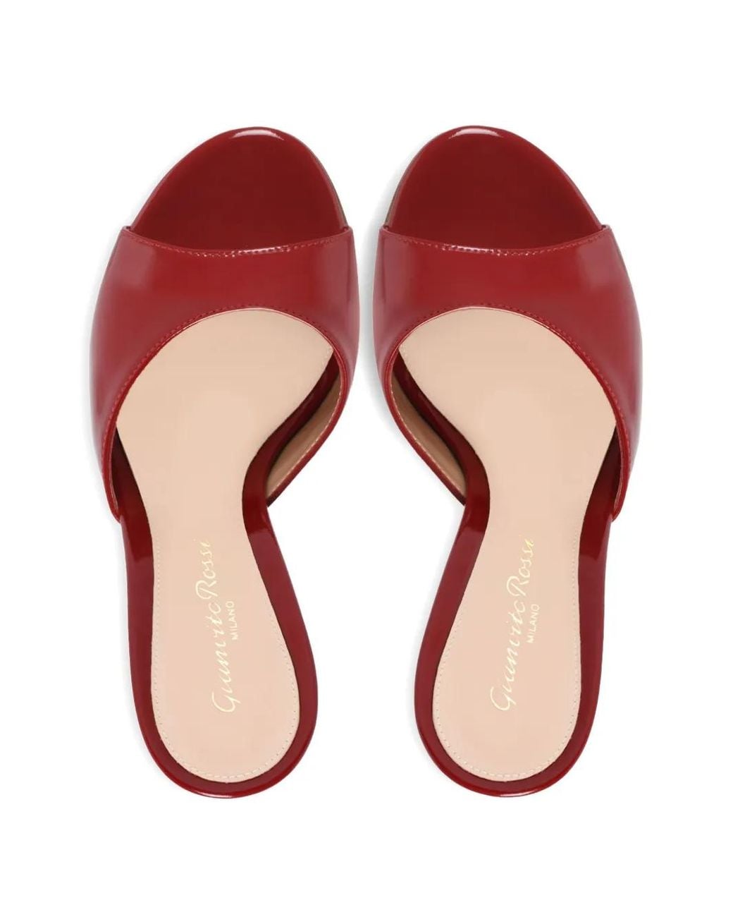 Gianvito Rossi Red Mules Sofia