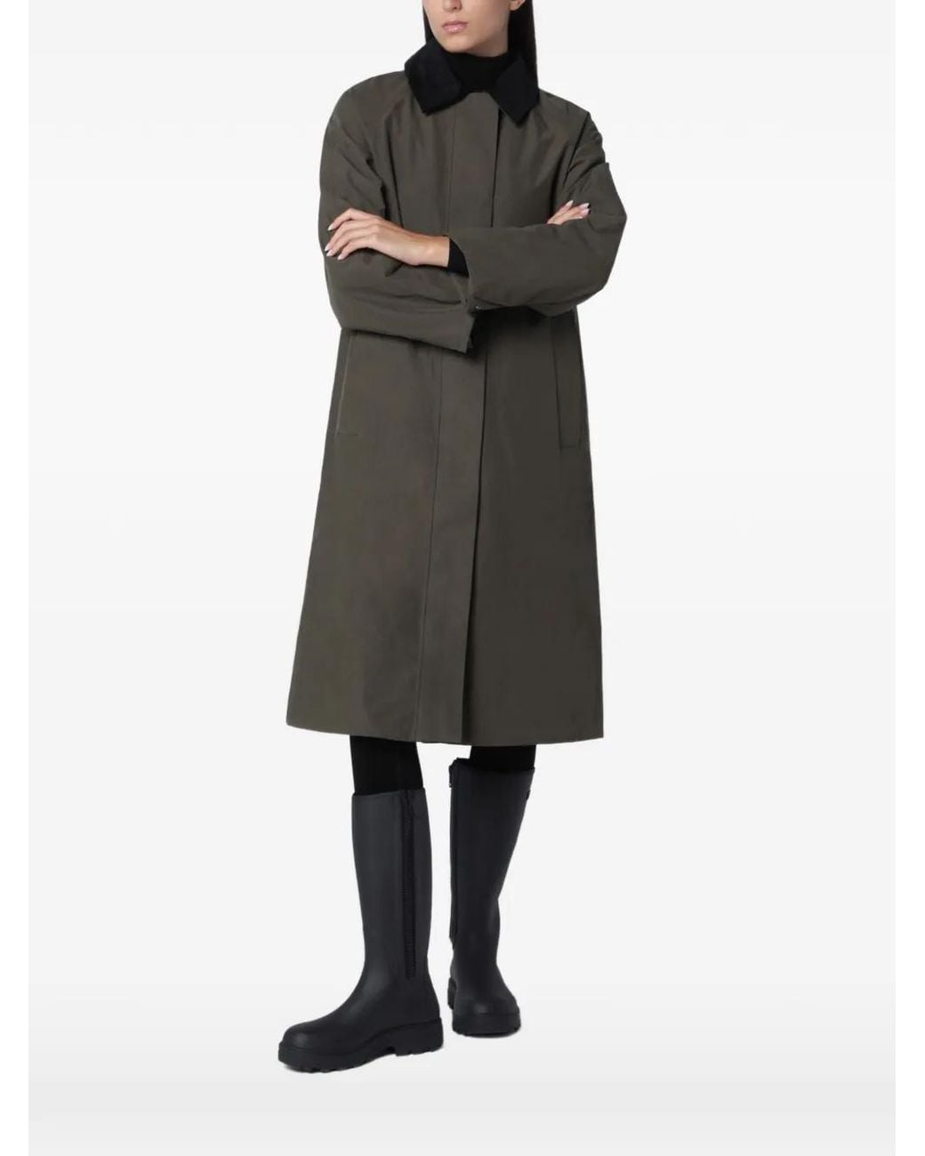 Tretorn Green Dawn Storm-Flap Coat