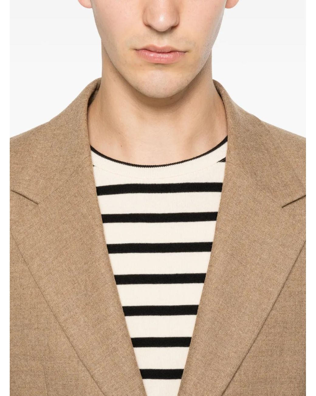 Sandro Brown Mode Flannel Blazer for men