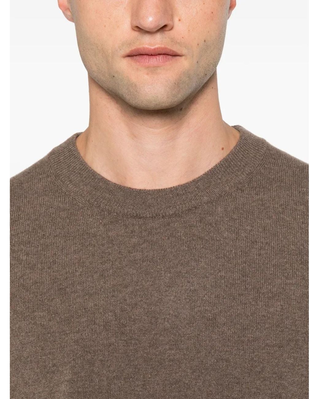 Paul Smith Brown Crew-Neck Cashmere Sweater for men