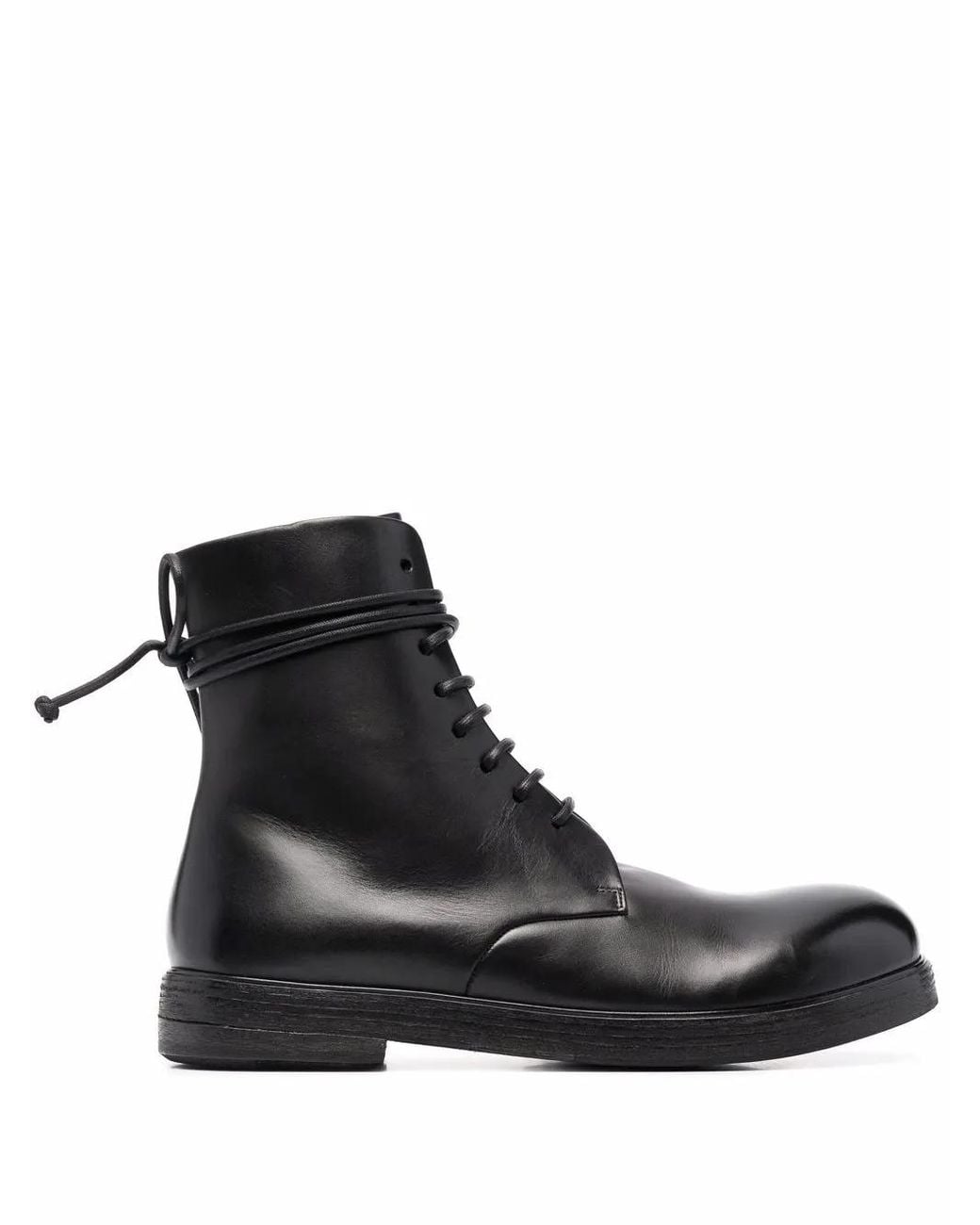 Marsèll Black Zucca Zeppa Combat Boots for men