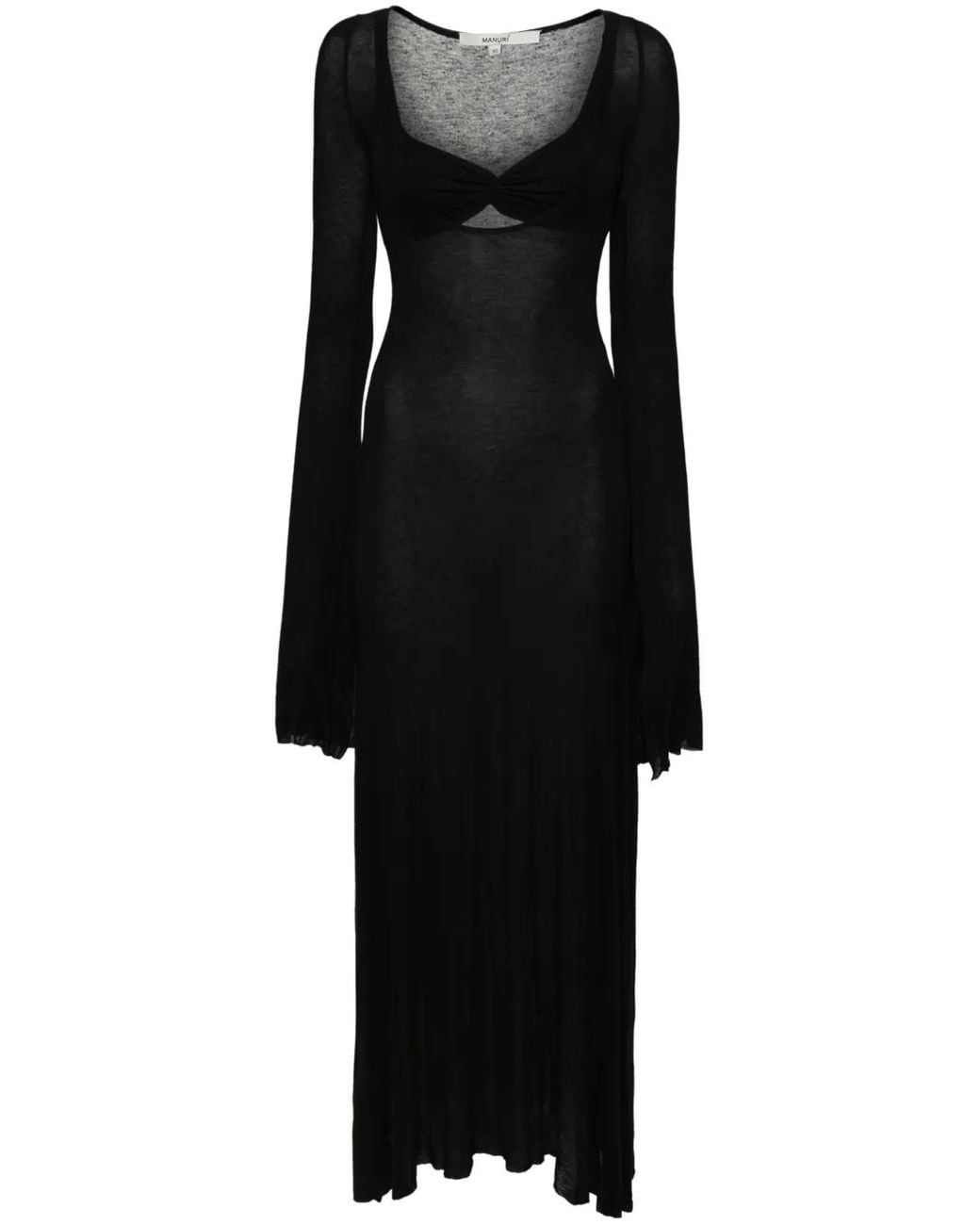 MANURI Black Nina Maxi Dress