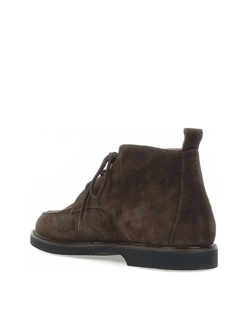 Duca Degli Abruzzi Brown Ascanio Suede Loafers for men