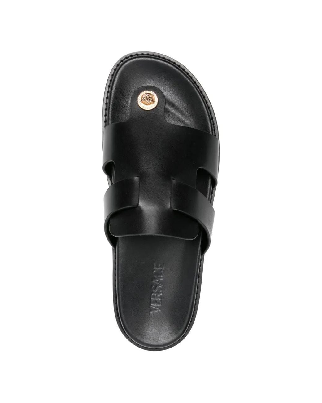 Versace Black Silk And Nylon Sandals for men