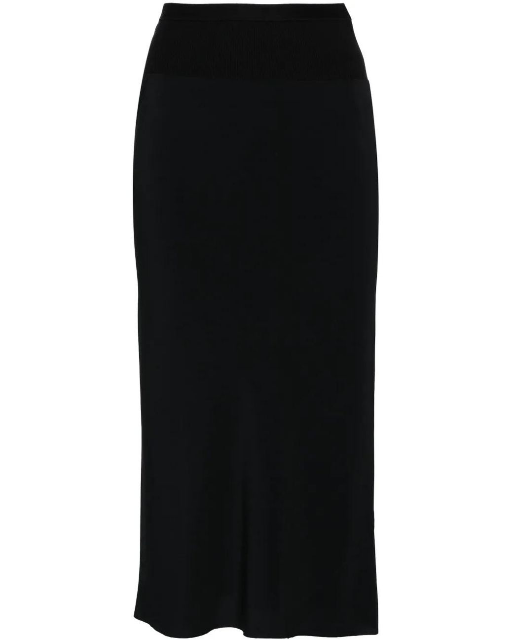 Rick Owens Black Lido Bias Skirt
