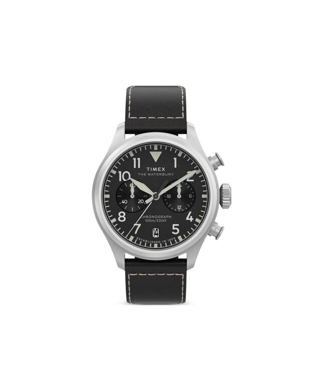 Timex Black Waterbury Ace 41Mm for men