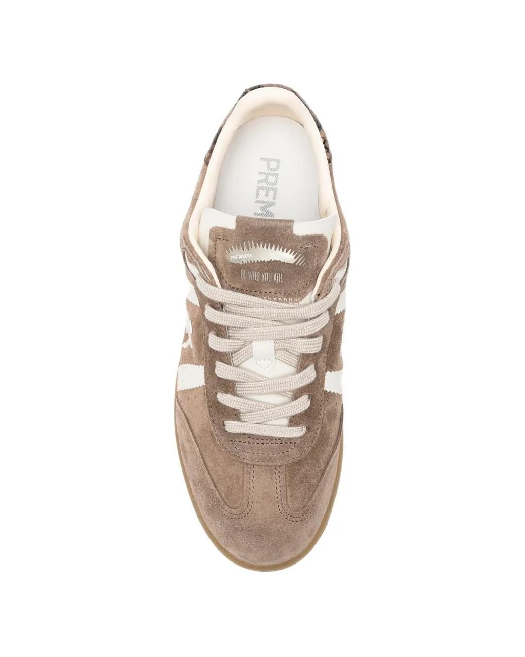 Premiata Brown Bonnied Logo-Patch Sneakers