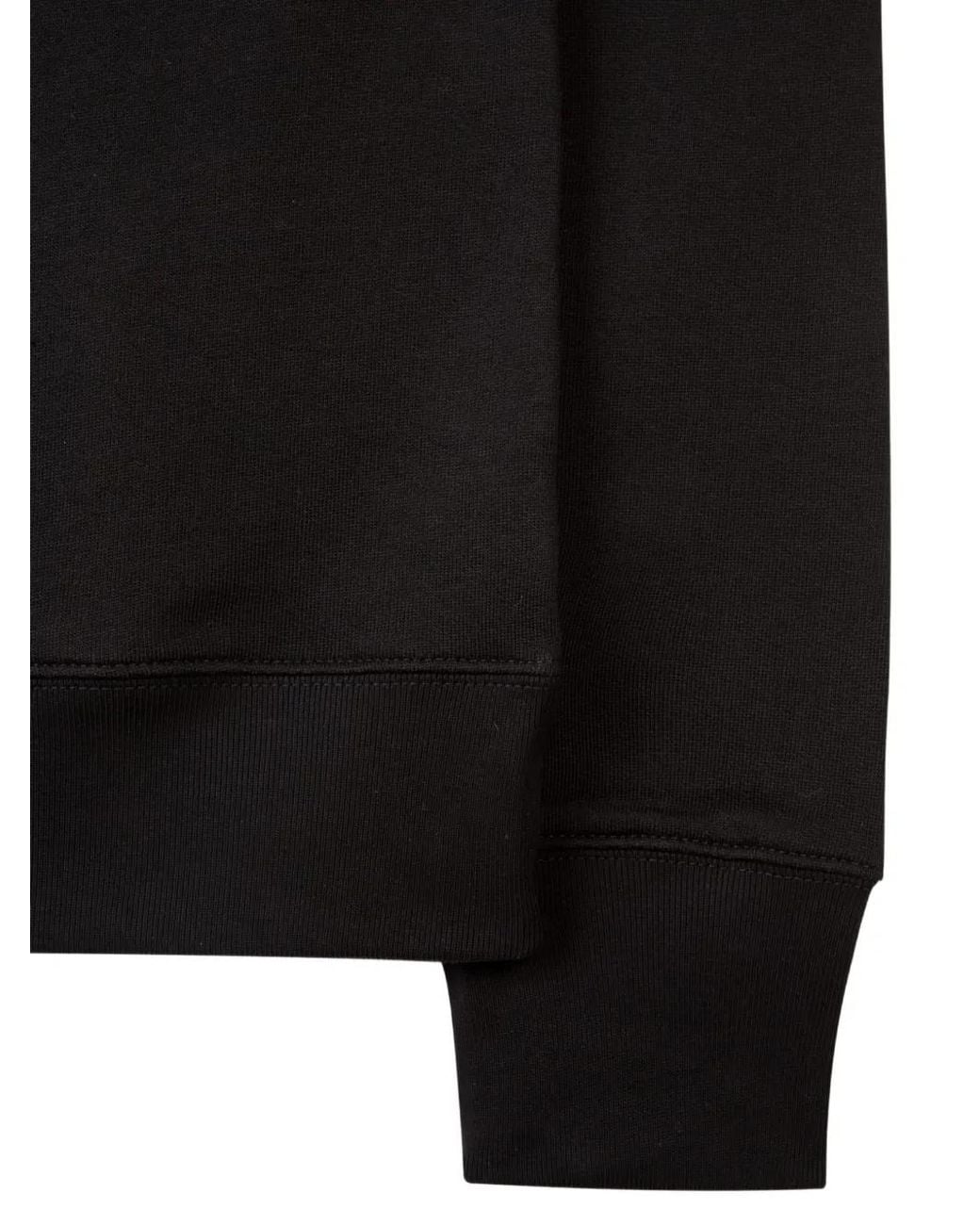 Paul Smith Blue Logo-Patch Funnel-Neck Sweatshirt for men