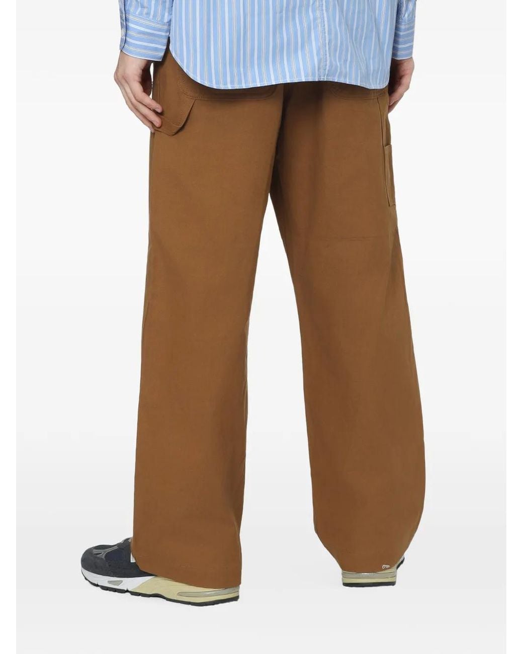 Comme des Garçons Brown Straight-Leg Trousers for men