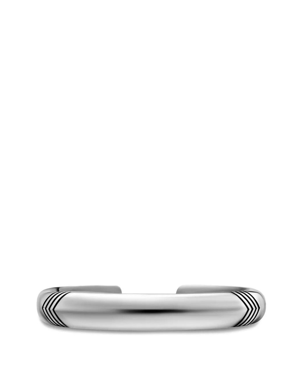 David Yurman White Chevron Bold Cuff Bracelet for men