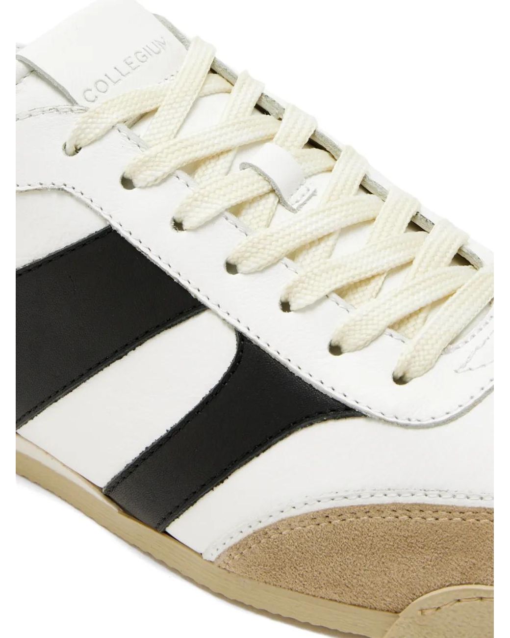 Collegium White Stripe Sneakers