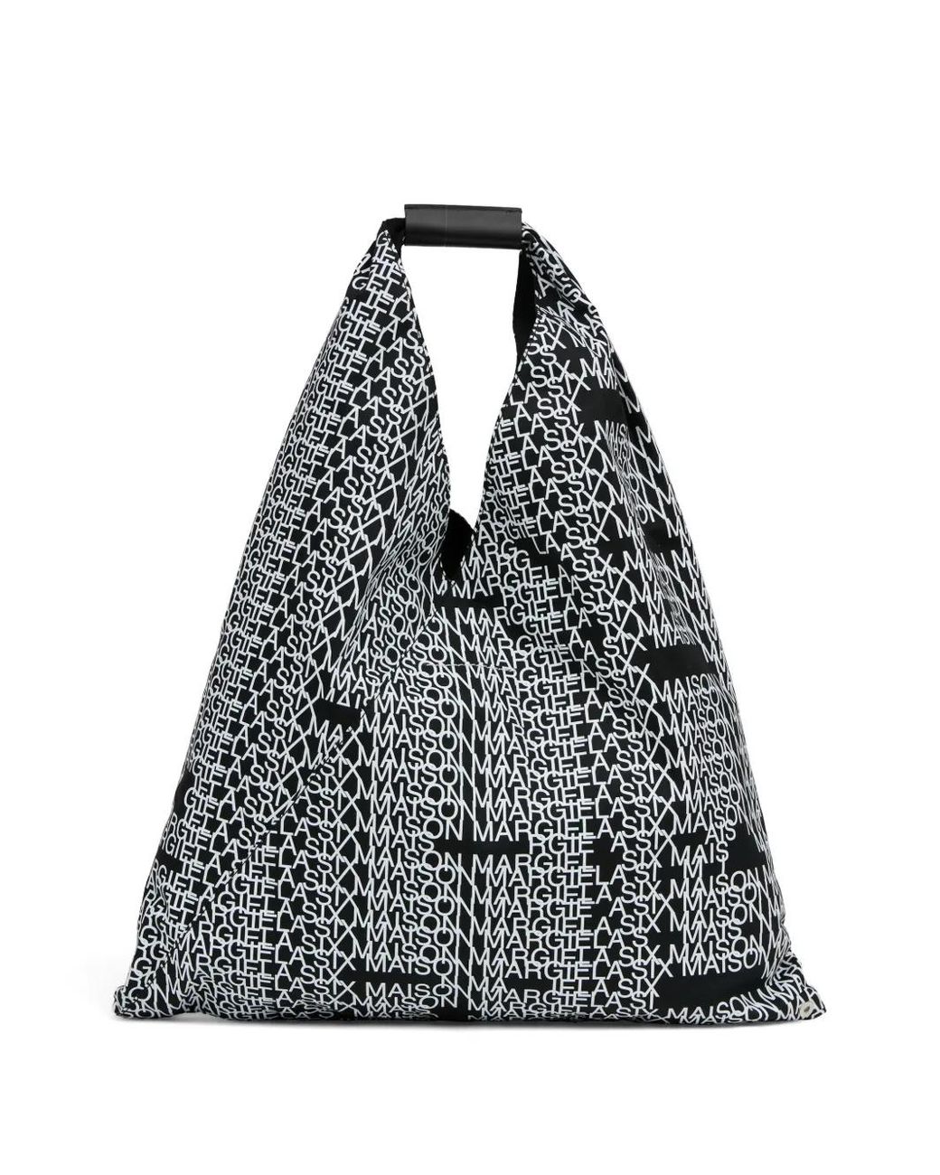 MM6 by Maison Margiela Black Japanese Logo-Print Handbag