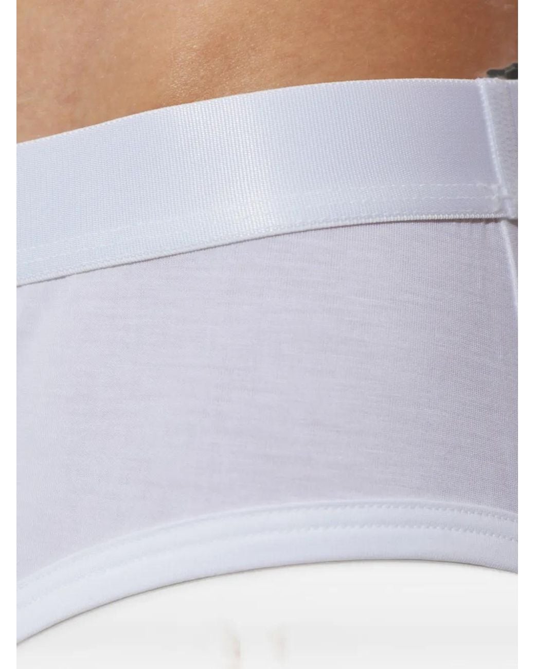 CDLP White Logo-Waistband Briefs (Set Of Three) for men
