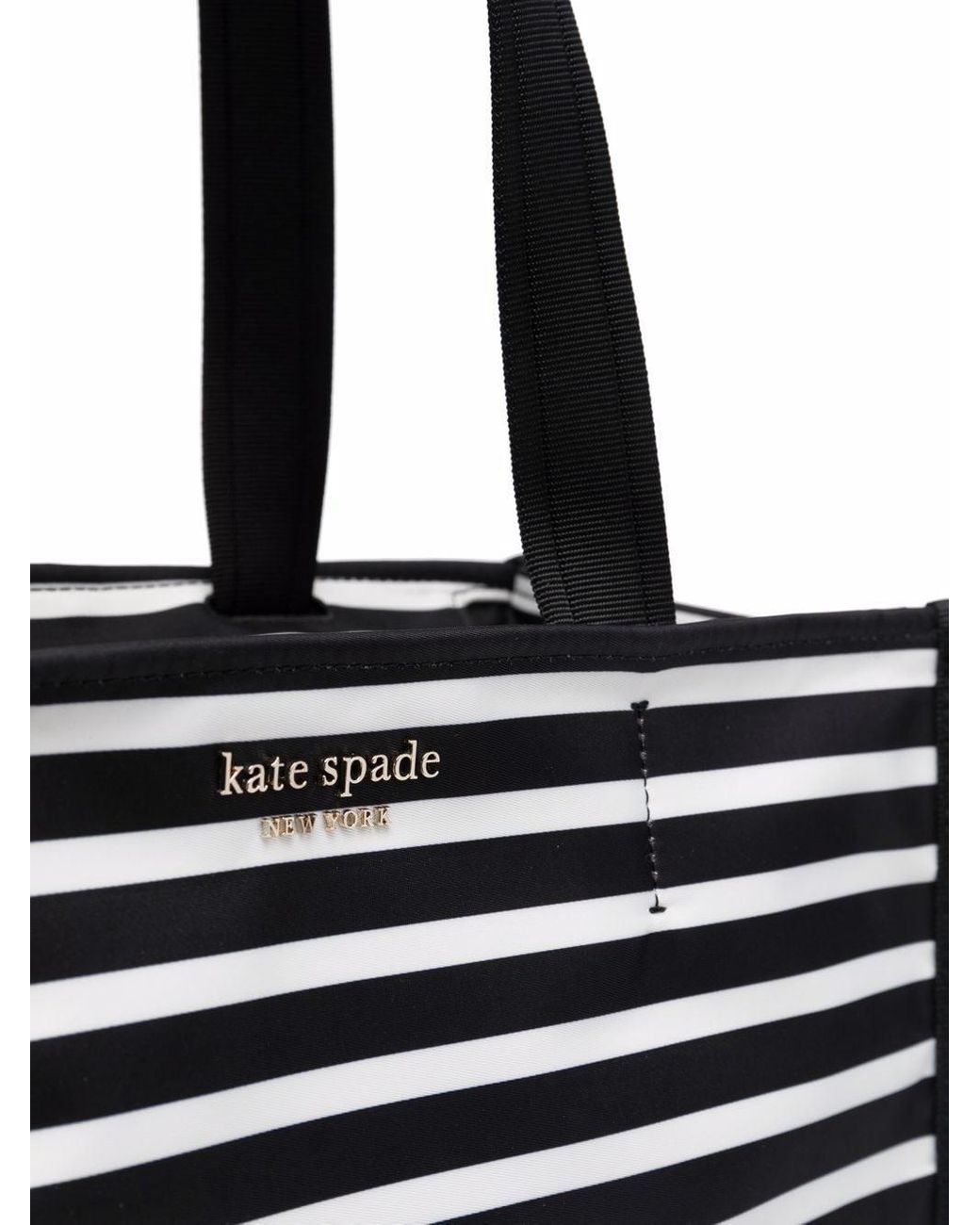 kate spade, Bags, Kate Spade Black And White Horizontal Striped Crossbody  Purse Bag