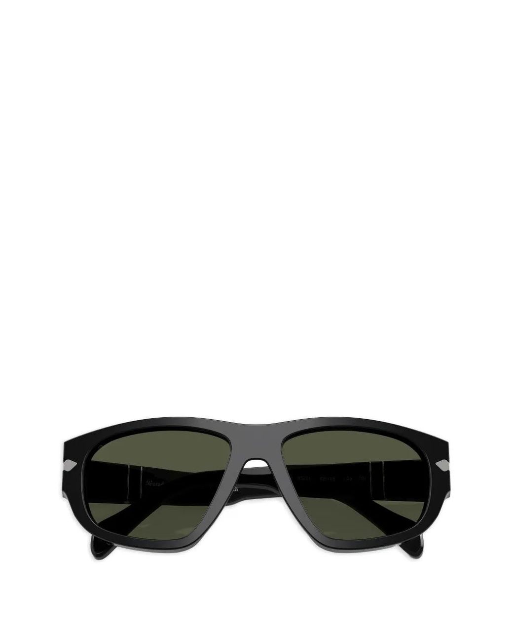 Persol Green Geometric-Frame Sunglasses