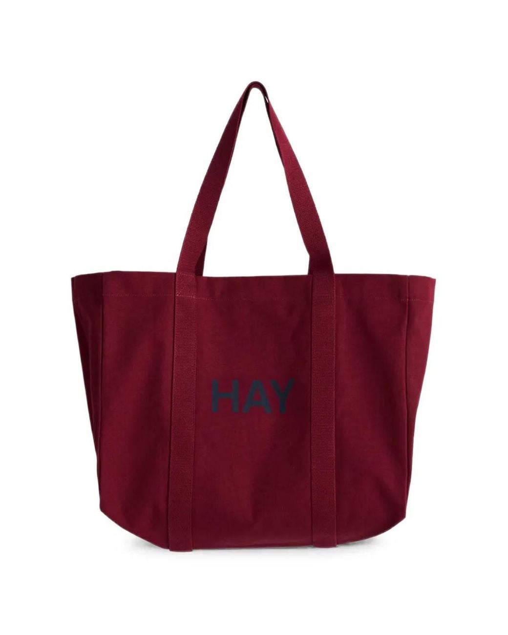 Hay Red Logo-Print Shopper Shoulder Bag