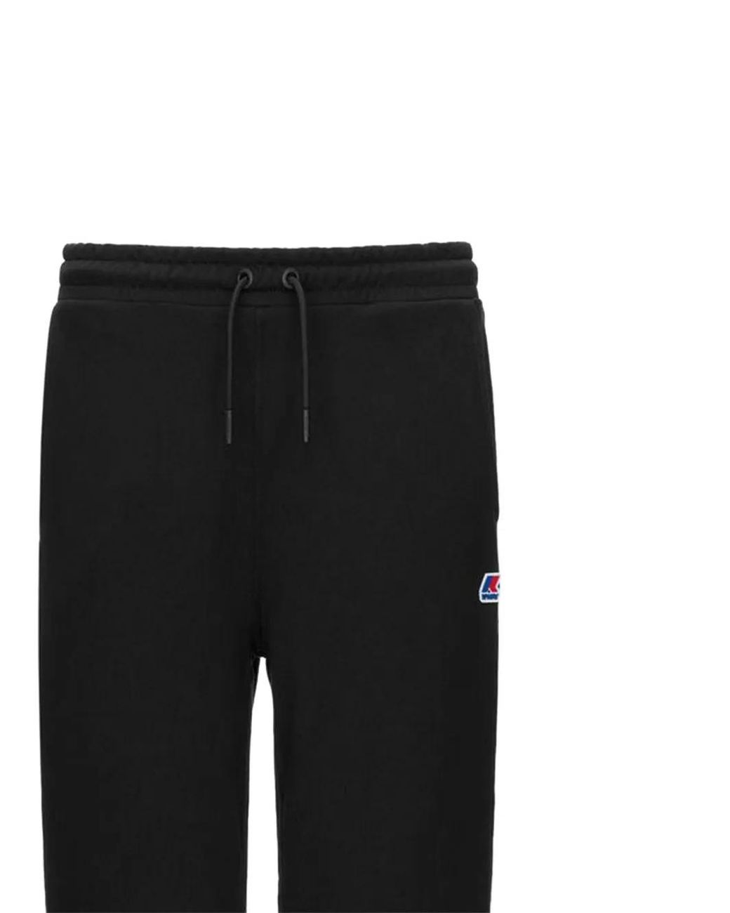 K-Way Black Ines Logo-Patch Track Pants