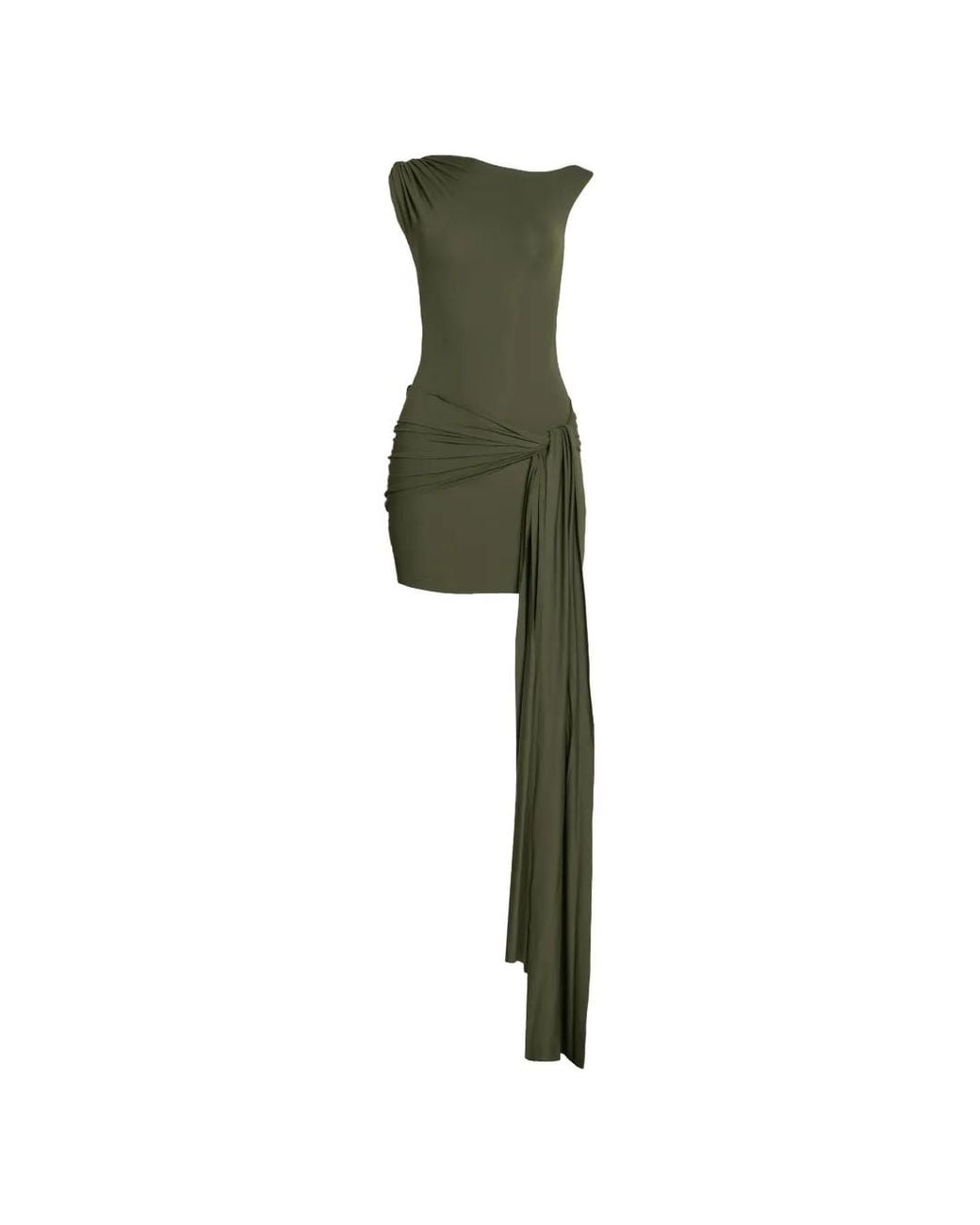 Axel 113 Green Tina Draped Mini Dress