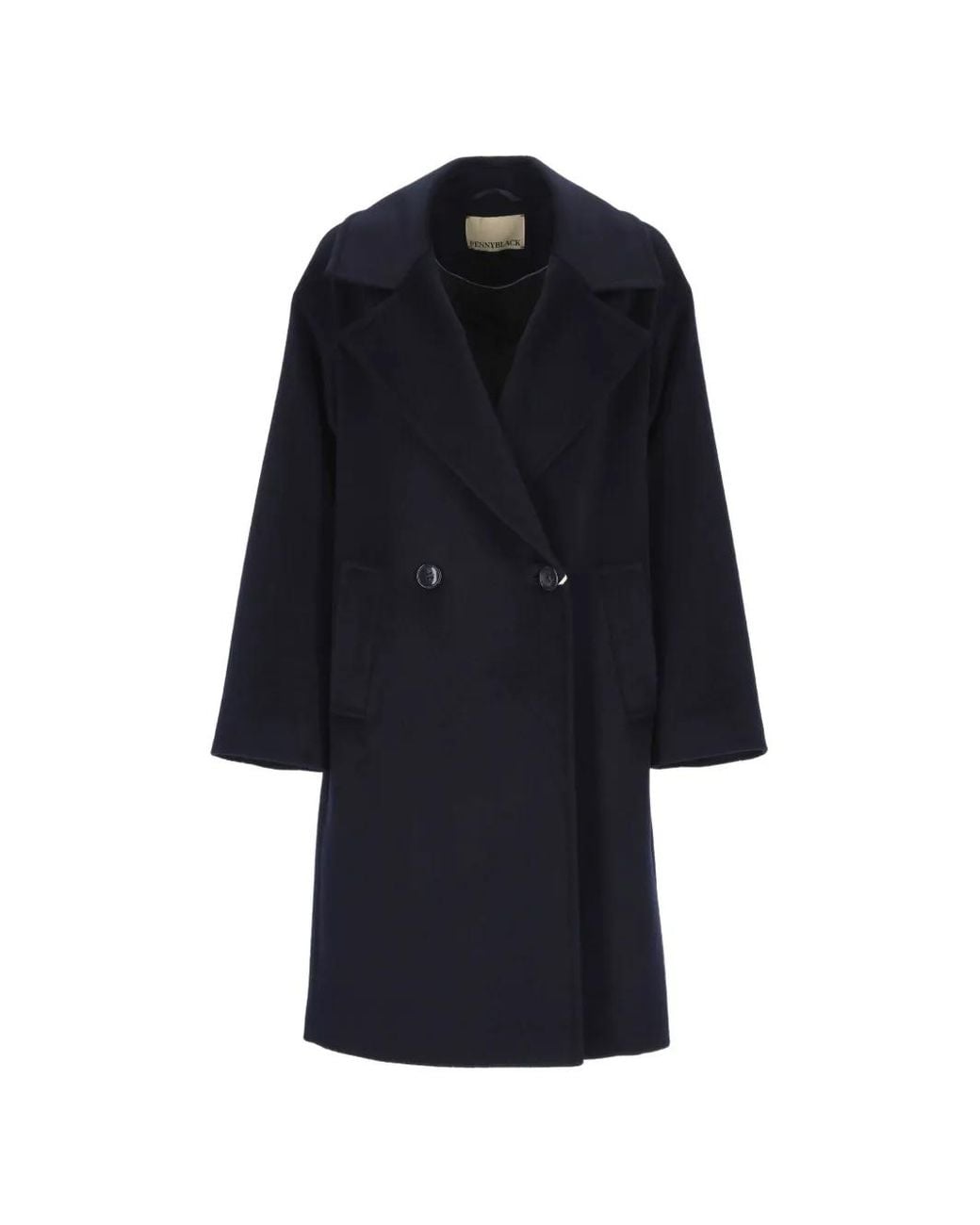 Pennyblack Blue Double-Breasted Coat