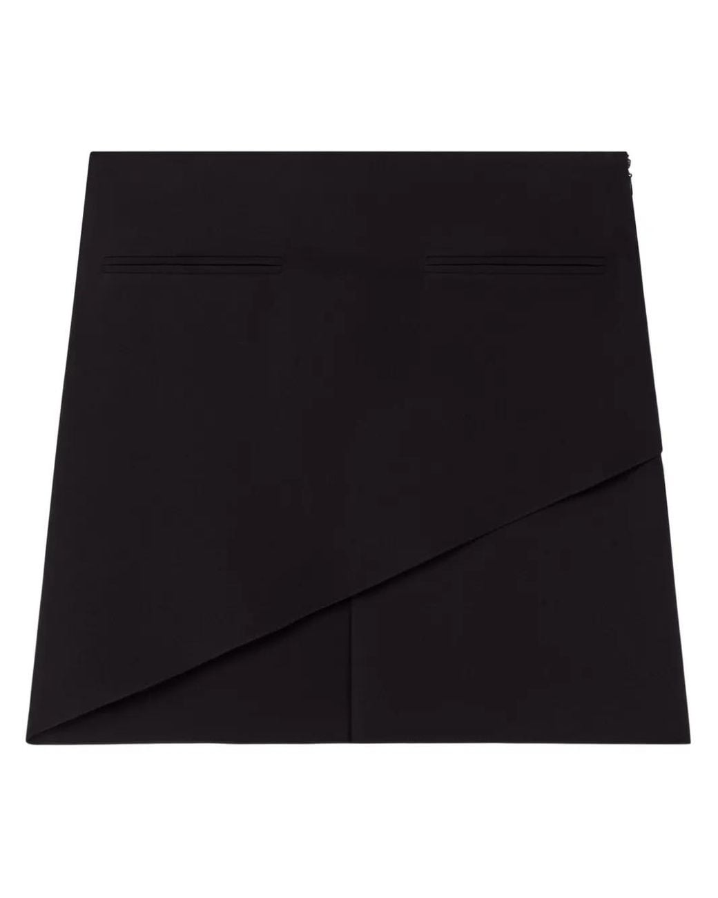 Courreges Black Courregès Mini Skirt Infinity Crepe