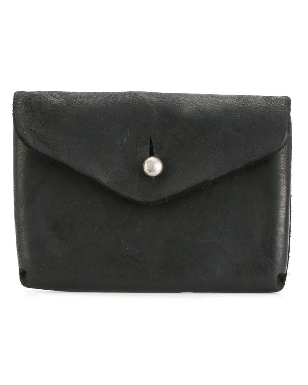 Guidi Black Envelope Coin Pouch