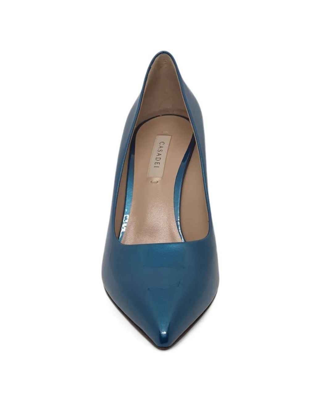 Casadei Blue Superblade Jolly Point-Toe Pumps