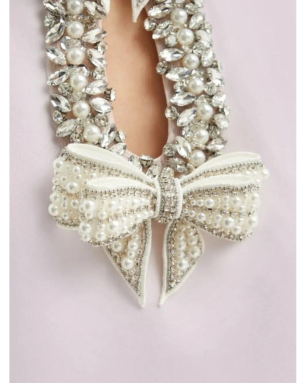 Self-Portrait Purple Crystal-Embellished Bow Mini Dress