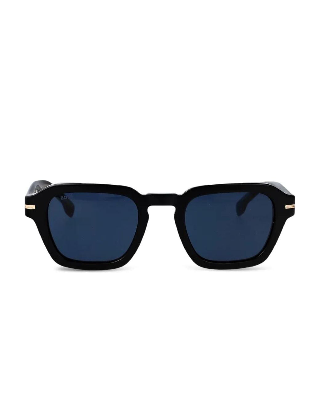 Boss Blue Square-Frame Sunglasses for men
