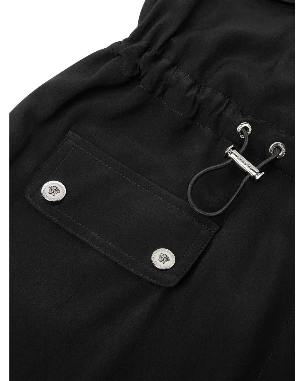Vestido Camisero Lavallière Versace de color Black
