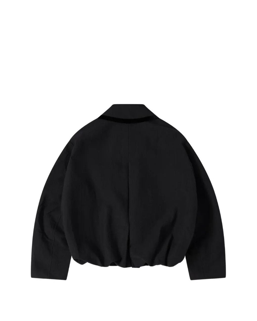 Renli Su Black Sani Bubble-Hem Jacket