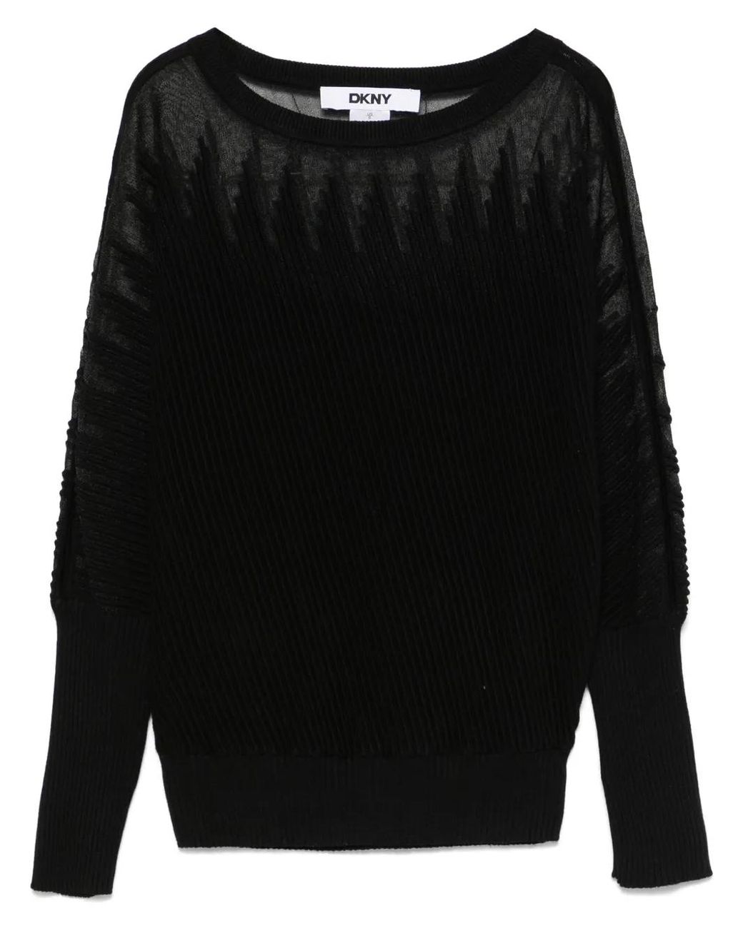 DKNY Geribbelde Sweater in het Black