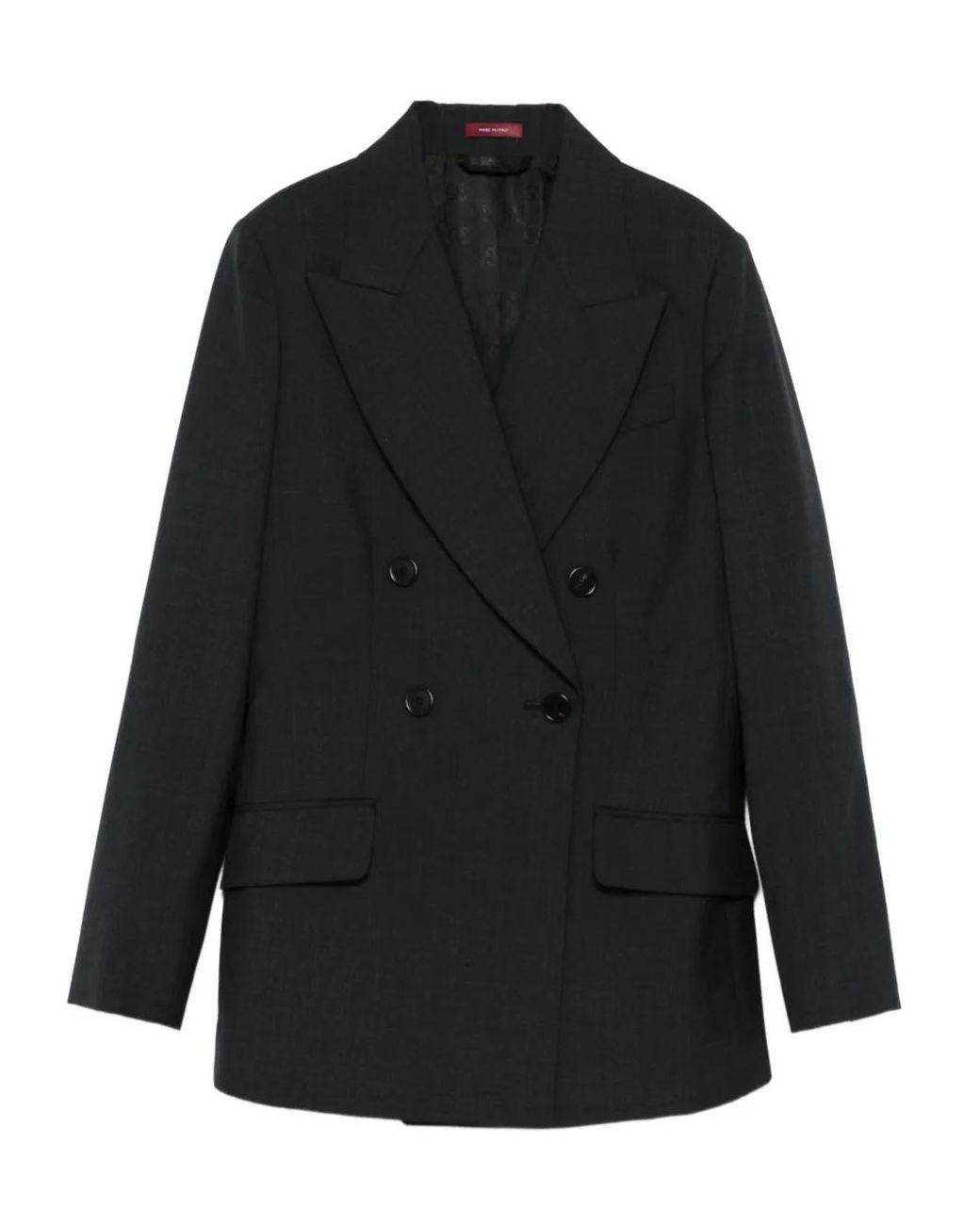 Gucci Black Blazer With Notched Lapels