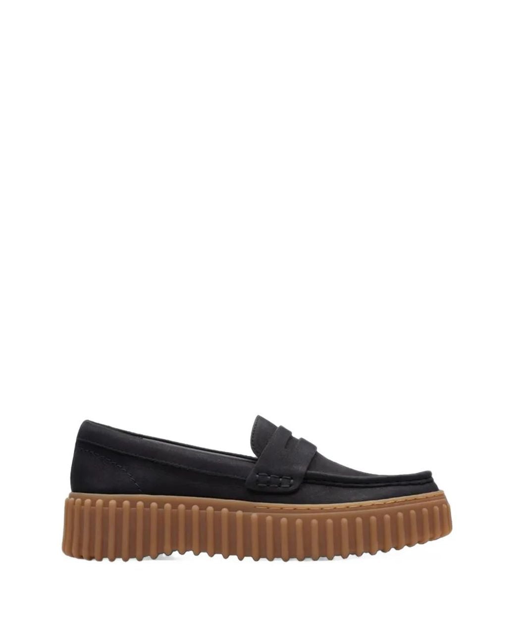 Clarks White Torhill Loafers