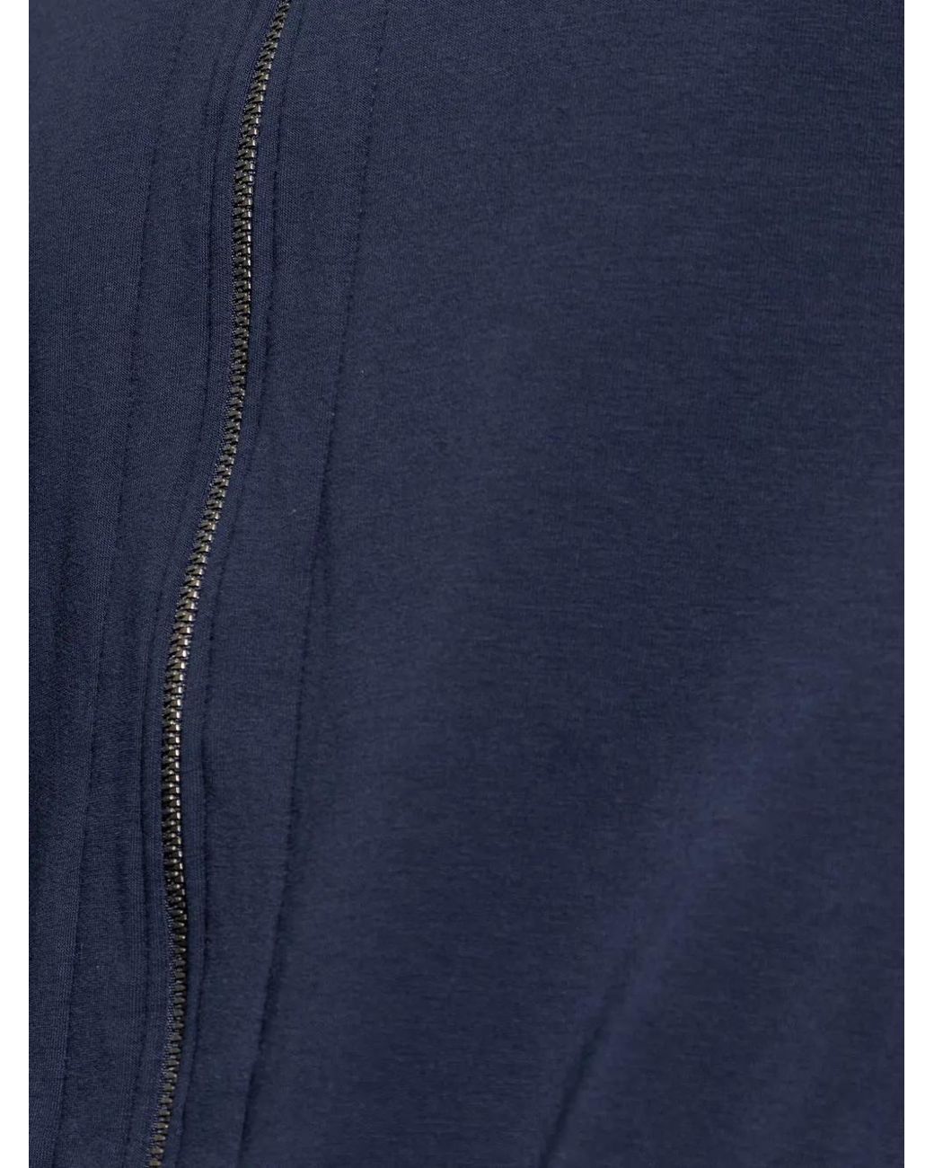 Hanro Blue Zip-Up Sweatshirt for men