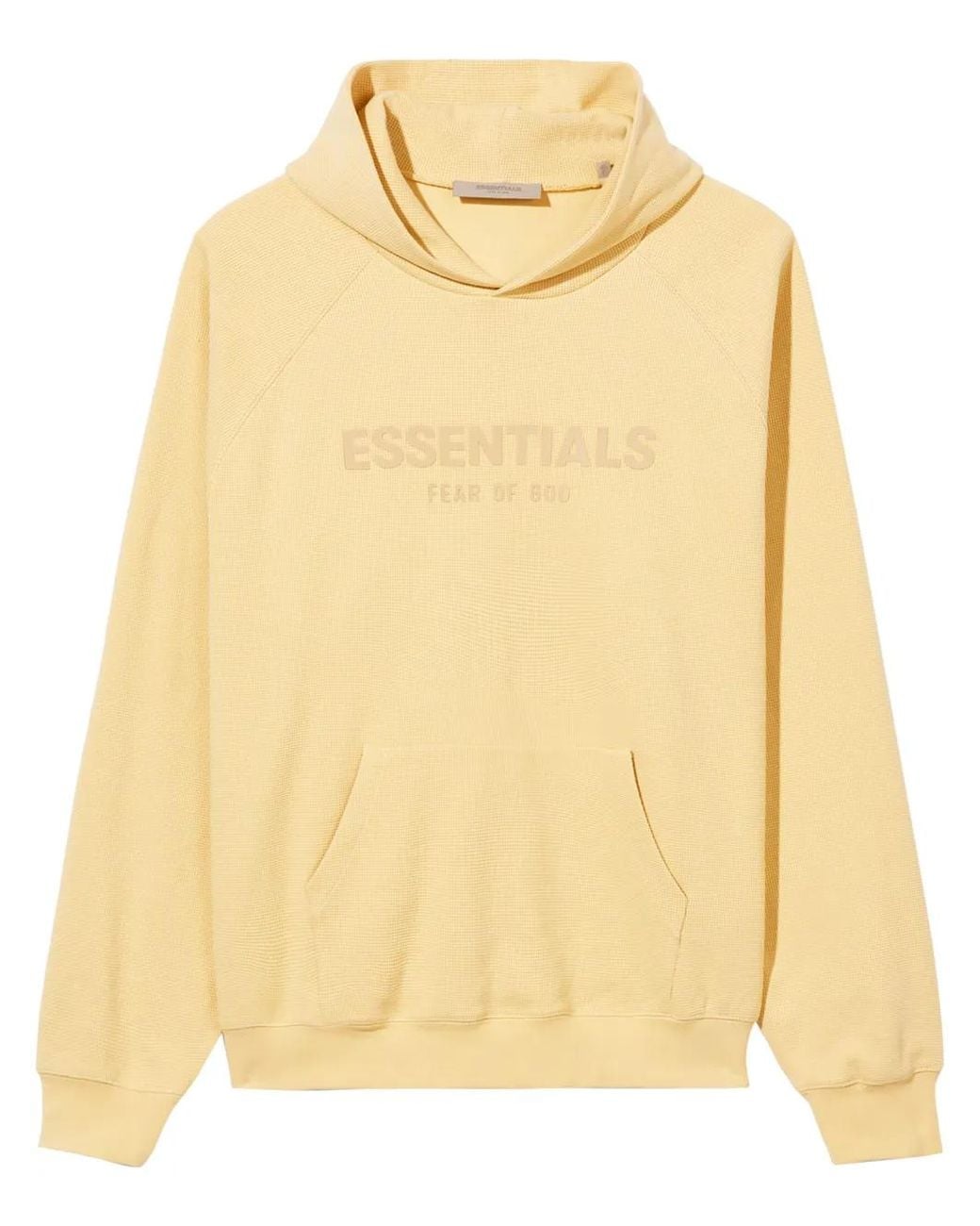 Fear Of God Yellow Logo-Print Hoodie for men