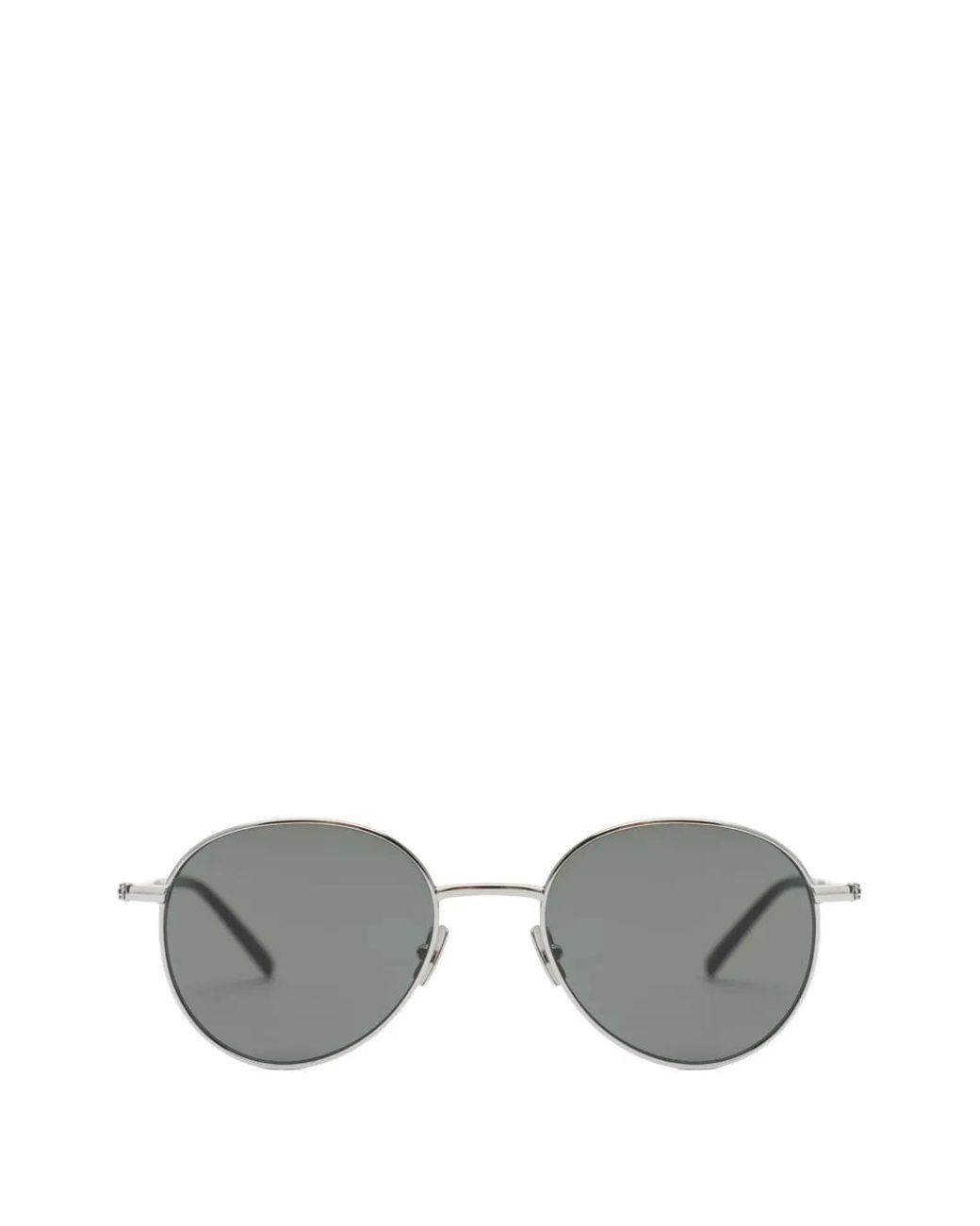 Saint Laurent Metallic Round Sunglasses