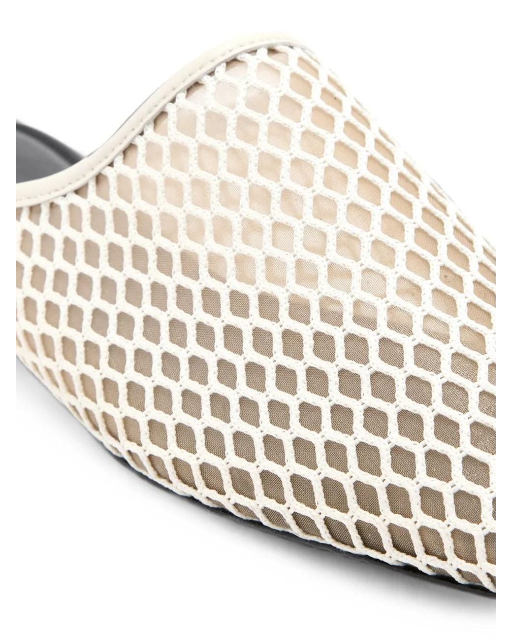 Vince White Mules Dakota Plates En Résille